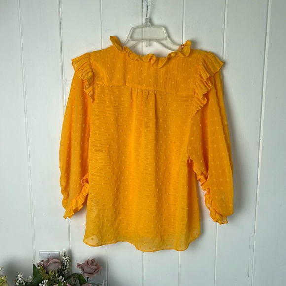 Anthropologie Ruffle Haida Boho Peasant Blouse - Picture 10 of 12